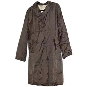 Tommy Hilfiger Lightweight Jacket Trenchcoat Olive Green Gray Trench Coat Grey
